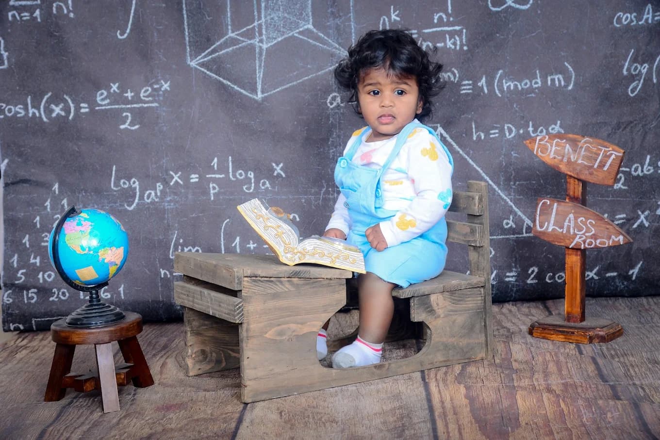 Vintage Classroom & Chalkboard Baby Concept
